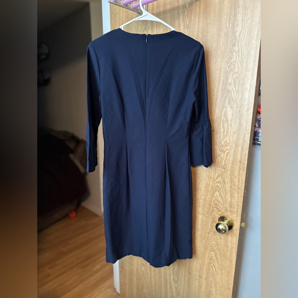 J.McLaughlin Elle navy 3/4 sleeve dress - Picture 2 of 8